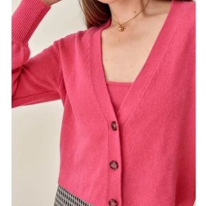 Reformation Varenne cashmere cardigan - Size Small